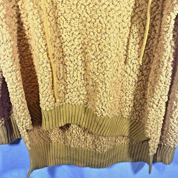 REBORN J yellow hooded pullover sweater M - Picture 4 of 10